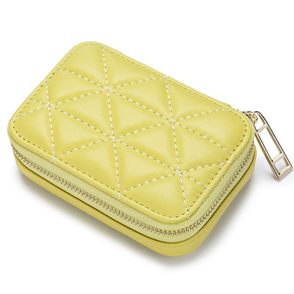Top-Layer Cowhide Leather Travel Lipstick Storage Bag Mirror Design Zipper Makeup Bag Top-Layer Cowhide Leather Travel Lipstick Storage Bag Mirror Design Zipper Makeup Bag